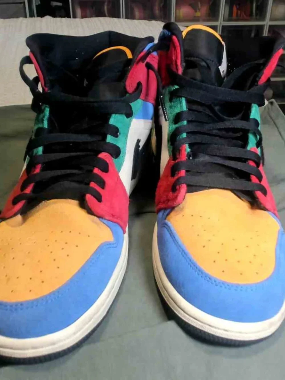 Jordan 1 Mid SE Fearless Blue the Great Multicolor Size 11